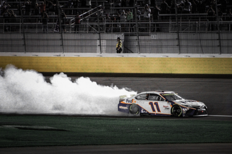 Denny Hamlin wins South Point 400, clinches advancement to next round