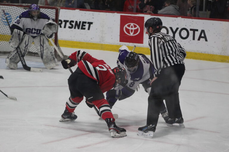 Greek Life welcomes UNLV Hockey back to City National for a sweep over Grand Canyon