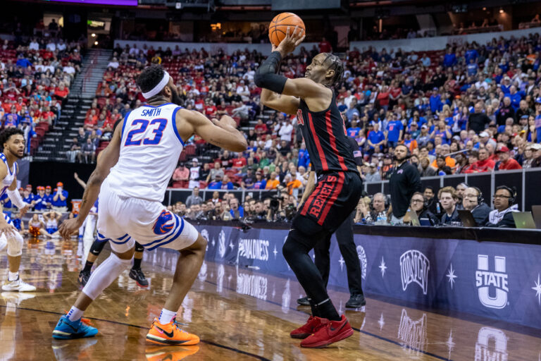 UNLV defeated by Boise State in an overtime thriller 87-76 in Mountain West Championship Tournament Quarterfinal