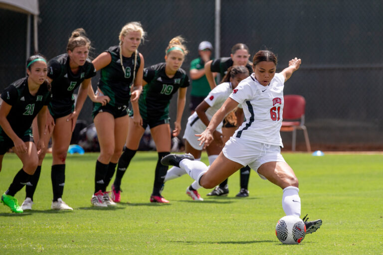 UNLV Women’s Soccer draw 1-1 with Hawaii as goalkeepers save the day.