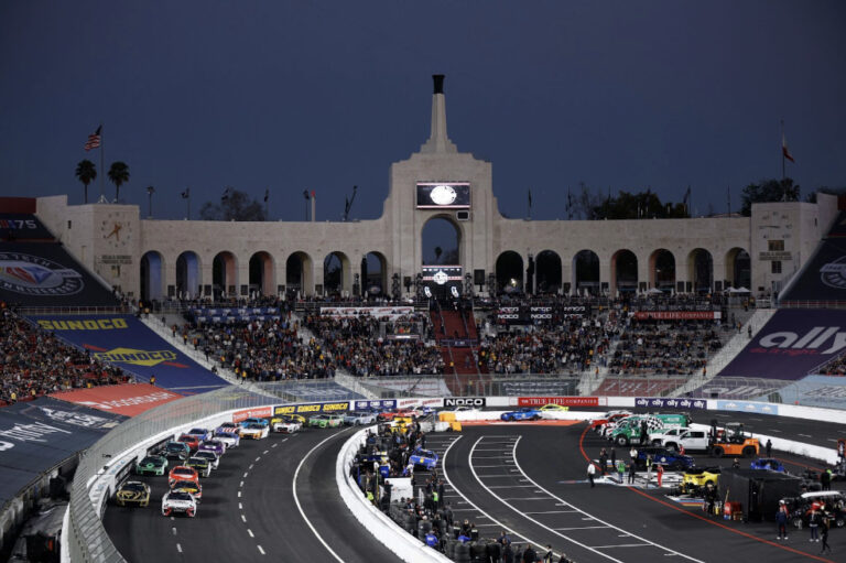 NASCAR returns to action at the LA Coliseum